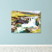 「ダレスの突進」 – ヨークシャーの風景 キャンバスプリント (インサイチュ (ウッドフロア))