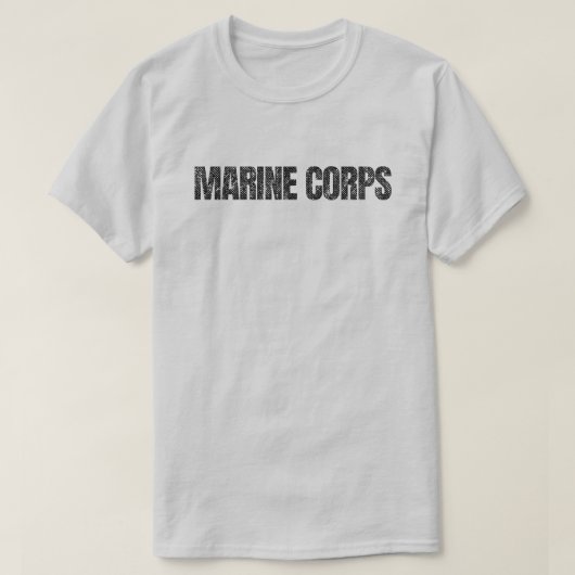 ダレス処理された海兵隊 Tシャツ (デザイン正面)
