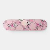 ダレック「オールドスクール」ピンク スケートボード (横)