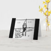 ダンおもしろいスウィッチハット混乱ハロウィーン挨拶 カード (黄色い花)