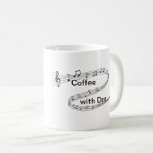 ダンが付いているコーヒー コーヒーマグカップ (正面右)