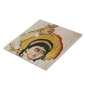 ダンの頭部を描写するタペストリーの片 タイル (側面)