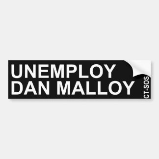 ダンのunemploy malloyバンパーステッカー バンパーステッカー