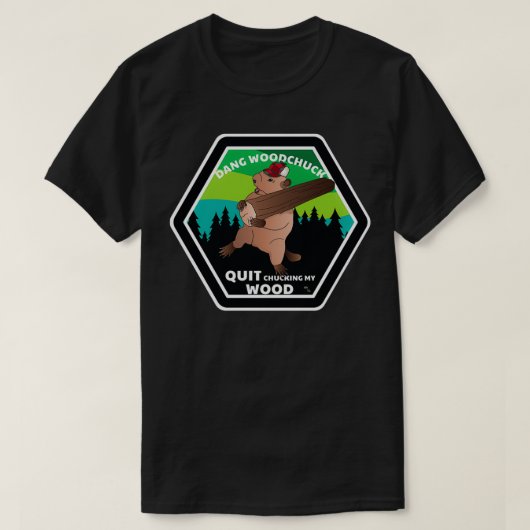 ダンウッドチャッやめクマイウッド Tシャツ (デザイン正面)