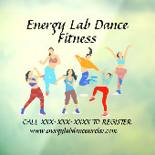 ダンカスタマイズスエクササイズフィットネスクラスフロント ウィンドウサイン (シート3)