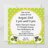 ダンカスタマイズプトラック建築誕生日 招待状 (裏面)