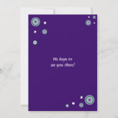 ダンカッコいいスパーティーバーバルミツワーユダヤ人招待状 招待状 (裏面)