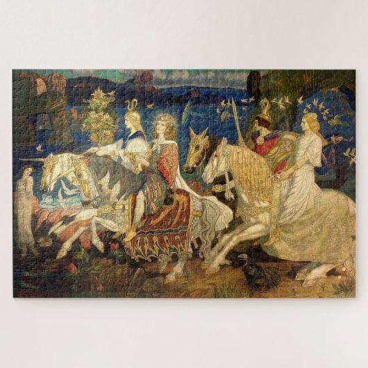 ダンカンによるシドニー・ケルトのリバイバル・アートのライダー ジグソーパズル (横)