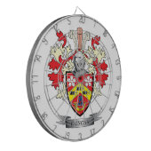 ダンカンの家紋の紋章付き外衣 ダーツボード (正面左)