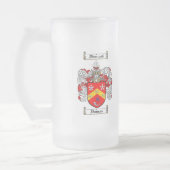 ダンカンの家紋-ダンカンの紋章付き外衣 フロストグラスビールジョッキ (左)