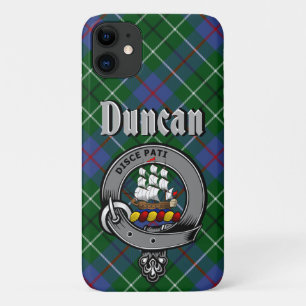 ダンカンクランバッジ&タータンチェック電話ケース iPhone 11 ケース