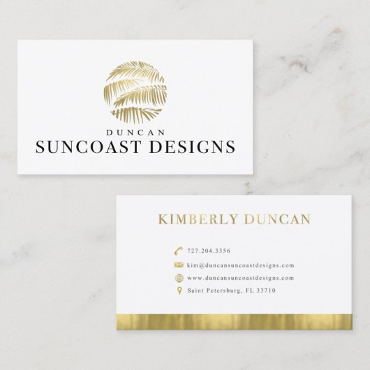 ダンカンサンコーストデザインカスタム編集不可デザイン 名刺 (正面/裏面)