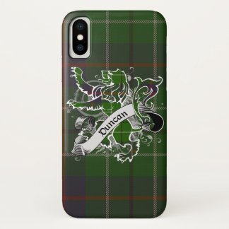 ダンカンタータンチェックライオン iPhone X ケース