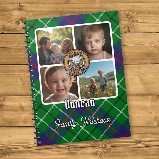 ダンカン一家のフォトコラージュ ノートブック