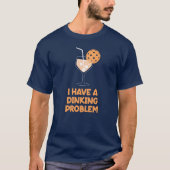 ダンキング問題持ち ピクルボール ユーモア Tシャツ (正面)