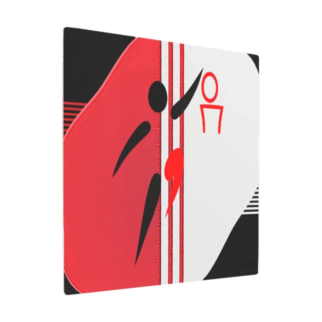 「ダンキング・イット」メタルプリント メタルプリント (アングル)