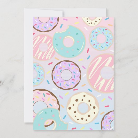 ダンクアンドドナツ招待状ドナツプール招待状 招待状 (裏面)