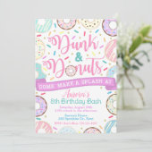 ダンクアンドドーナツ招待状プールパーティの招待状 招待状 (スタンド正面)