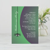 ダングリングハロウィーンスパイダー（緑） 招待状 (スタンド正面)