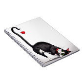 ダングリングハート付きタキシード猫 ノートブック (右側)