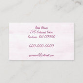 ダングリングピンク電話受信機 名刺 (裏面)