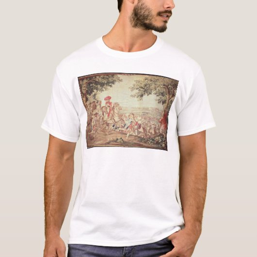 ダンケルクへのルイ14世の記入項目 Tシャツ (正面)