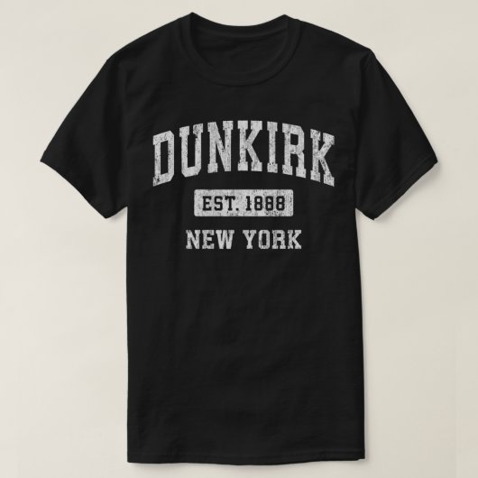 ダンケルクニューヨークNYヴィンテージスポーツ設立型Des Tシャツ (デザイン正面)
