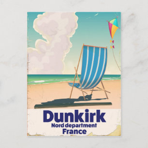 ダンケルクビーチの旅行ポスター ポストカード