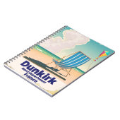 ダンケルクビーチ旅行ポスター ノートブック (左側)