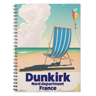 ダンケルクビーチ旅行ポスター ノートブック