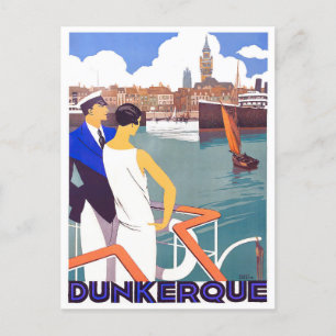 ダンケルクフランスヴィンテージ旅行 ポストカード