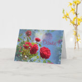 ダンケmit roten Rosen カード (黄色い花)