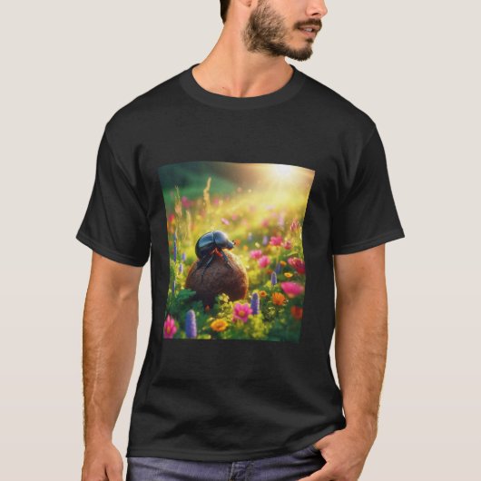 ダンゴムシ - あなたの人生にうんちを - ロール Tシャツ (正面)