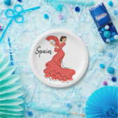 ダンサスペインのフラメンコ ペーパープレート (パーティー)