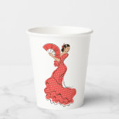 ダンサスペインのフラメンコ 紙コップ (裏面)