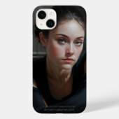 ダンサロシアのーウーマンポートレート油絵 Case-Mate iPhoneケース (裏面)