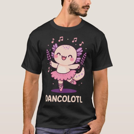 ダンサロトル ウーパールーパー Tシャツ (正面)