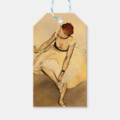 ダンサーがスリッパを調整, Degas Art ギフトタグ (正面)