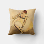 ダンサーがスリッパを調整， Degas Art クッション (裏面)