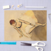 ダンサーがスリッパを調整, Degas Art 薄葉紙 (クラフト)