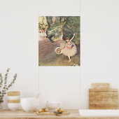 ダンサーが弓を取る – Edgar Degas - 1878 ポスター (キッチン)