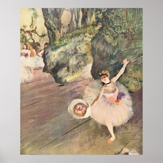 ダンサーが弓を取る – Edgar Degas - 1878 ポスター (正面)