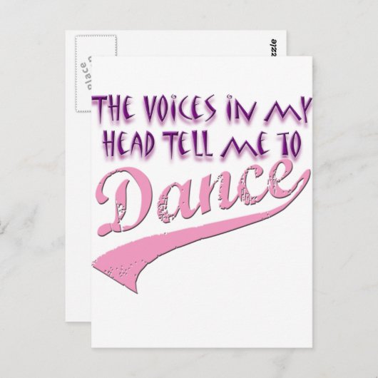 ダンサーが衣服と商品を喜ばせる ポストカード (正面/裏面)