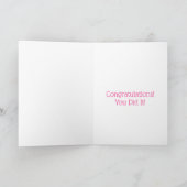 ダンサーが輝く おめでとう カード (内部)