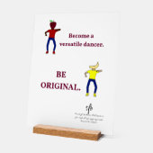 ダンサーとして多才になる アクリルサイン (傾斜)