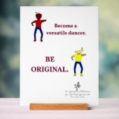 ダンサーとして多才になる アクリルサイン (ニュートラル)