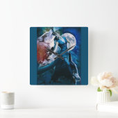 ダンサーとオオカミ スクエア壁時計 (ホーム)