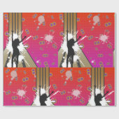 ダンサーとギター ラッピングペーパー (フラット)