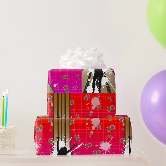 ダンサーとギター ラッピングペーパー