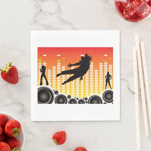 ダンサーとスピーカー スタンダードランチョンナプキン